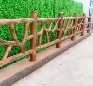 仿树皮护栏的结构、规格和安装方法